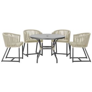 Mesa Com 4 Cadeiras E Noronha Estofado 7 Trama Original Rami