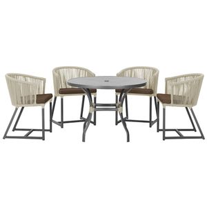 Mesa Com 4 Cadeiras E Noronha Estofado 9 Trama Original Rami