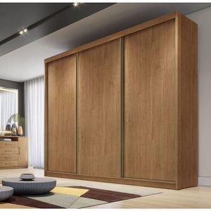 Guarda Roupa Casal 3 Portas 4 Gavetas Diamond-cumaru Móveis Novo Horizonte