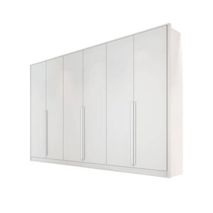 Guarda-roupa Casal 6 Portas 9 Gavetas 2,70m - Ibiza-branco - Bianchi Móveis