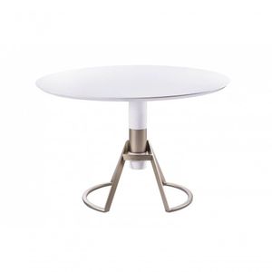 Mesa De Jantar Com Vidro Curve-1,20m Sheldon Móveis