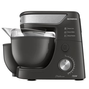 Batedeira Planetária Mondial BP-01P-PI Grafite e Inox 4,5L