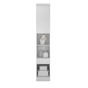 Modulado Mesa De Cabeceira 1 Gaveta 1 Porta - Rizon-branco - Móveis Novo Horizonte