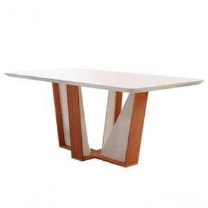 Mesa De Jantar Moderna 1,35x0,90m - Veneza - Lj Móveis