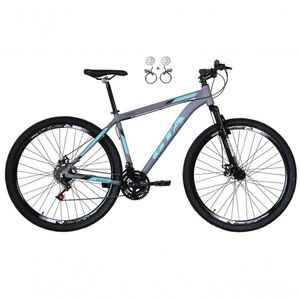 Bicicleta Aro 29 Feminina Gta Start 21v Freio A Disco Hidráulico Alumínio Garfo Suspensão - Cinza Tam.21