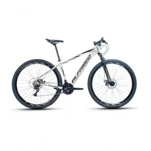 Bicicleta Aro 29 Alfameq Afx Alumínio 21v Freio A Disco Garfo Com Suspensão - Branco Tam.21