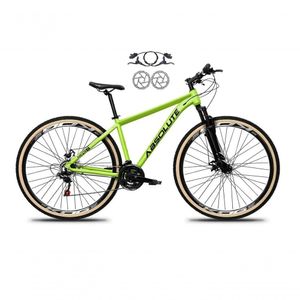 Bicicleta Aro 29 Absolute Nero 5 Freios Disco Hidráulicos 24v Garfo Suspensão Pneu Faixa - Verde Tam.17