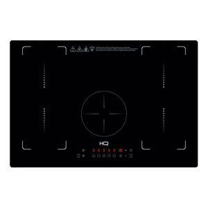 Cooktop De Indução Embutir HQ 5 Bocas Painel Touch Free Zone 9000W Preto HQ-IDE9005/77CM-FZ 220V