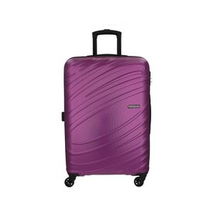 Mala Média Para Viagem ABS American Tourister Tesa By Samsonite Cadeado Integrado Roxo Magenta M