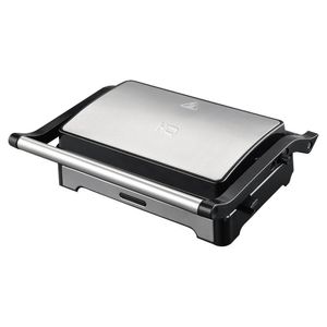 Sanduicheira e Mini Grill HQ 180º 1000W Antiaderente Inox HQ-SG002
