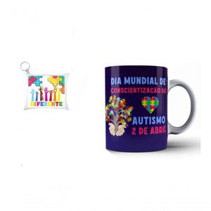 Kit Caneca E Almochaveiro Dia Do Autismo Para Presentear