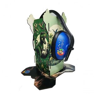 Kit Suporte Autistas Abafador Azul Sons 11db Dinossauros