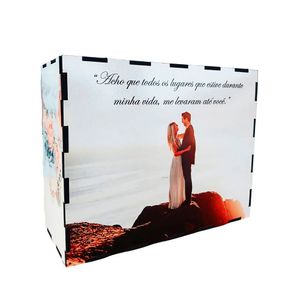 Cofre Casamento Dos Sonhos Para Noivos Mdf Junte 15 Mil