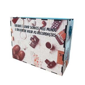 Cofre Desafio Nossa Viagem Dos Sonhos Em Mdf Junte 40 Mil