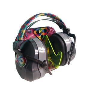Suporte Fluorescente E Abafador De Ruido 26 Db Para Autistas