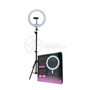 Ring Light 12 Polegadas Com Tripé De 1,5m + Disparador Remoto De Fotos Fotografia Selfie Controle