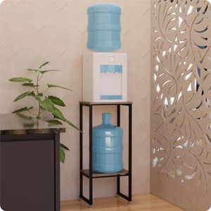 Suporte Bebedouro Galão água Tampo De Mdf Reforçado Preto - Design Moderno E Resistente Para Escritórios E Residências