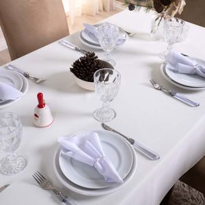 Toalha De Mesa Basic Lisa Oxford Decoração 1,45m X 1,40m Para 4 Lugares Palha 100% Poliéster
