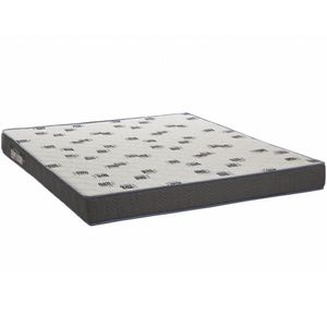 Colchão Casal 138x188x17 Espuma D33 Bordado Light Branco Azul - Ortobom