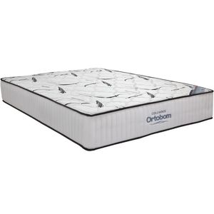 Colchão King 193x203x28 Espuma Hr45 Bordado Highfoam Cinza Branco - Ortobom