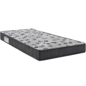 Colchão Solteiro 78x188x18 Ortopillow D33 Bordado Iso Grafite Branco - Ortobom