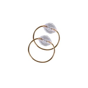 Kit 4 Anéis Para Guardanapos 4cm X 3cm Cristalino Argola Decoração Dourado