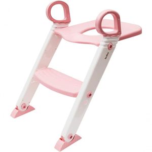 Assento Redutor Com Escada Buba - Rosa
