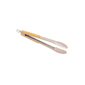Jogo Com 2 Pegadores Inox Com Cabo Bambu 34 Cm Mimo Style