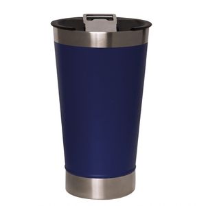 Copo Térmico Com Tampa Inox Blue Cerveja 500 Ml Mimo Style