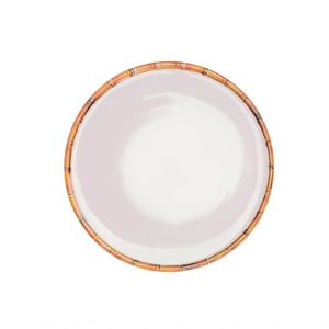 Jogo 4 Pratos De Jantar Melamina Bambu Asper 27cm Mimo Style