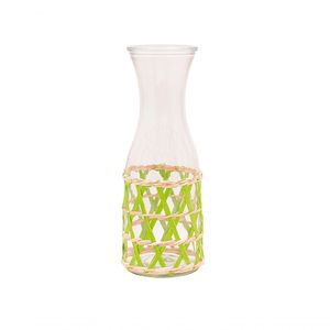 Jarra De Vidro Com Rattan Sem Tampa 1 L Mimo Style Vd22314