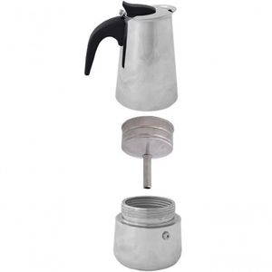 Cafeteira De Aço Inox Para 4 Cafezinhos 200 Ml - Mimo Style - Afa04