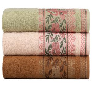 Kit 3 Toalhas De Rosto Fio Penteado Jacquard - 50x70cm - Nice - Kit 3
