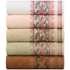 Kit 5 Toalhas De Banho Fio Penteado Jacquard - 70x140cm - Nice - Kit 2
