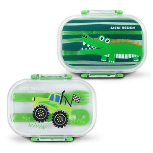 Kit Potes P/ Lanches De 2 Andares Infantil 400ml - Jacki Design Modelo 6