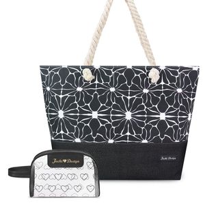 Kit Bolsa De Praia + Necessaire Preto