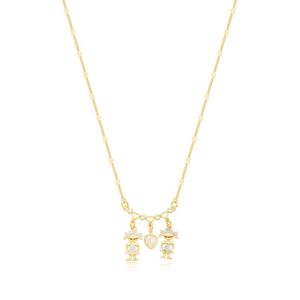 Colar Filhos Amados Banhado A Ouro 18k