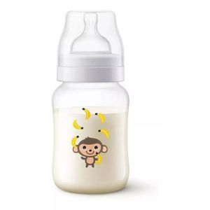 Mamadeira Anti-cólica Clássica Philips Avent 260ml Macaquinho