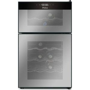Adega Philco 69 Litros Display Digital 24 Garrafas Preto PAD24DZ Bivolt
