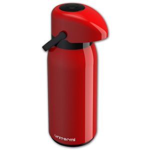 Garrafa Térmica De Mesa Café Chá Verona Unitermi 1 Litro Vermelha