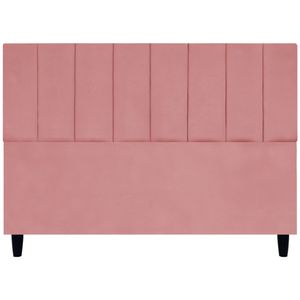 Cabeceira Para Cama Queen 160 Cm Elen Suede Rosê Suede
