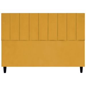 Cabeceira Para Cama King 195 Cm Elen Suede Mostarda Suede