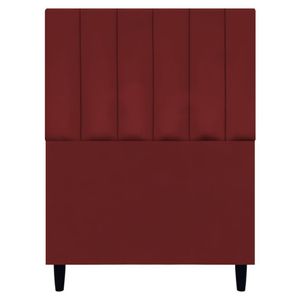Cabeceira Para Cama De Solteiro 90 Cm Suede Vermelho Suede