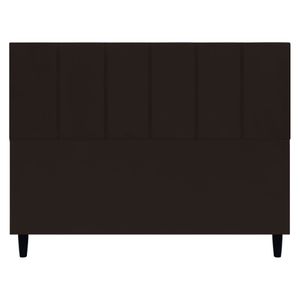 Cabeceira Estofada Para Cama Box Queen 160 Cm Classic Suede Marrom Suede