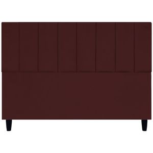 Cabeceira Para Cama Queen 160 Cm Elen Suede Bordô Suede
