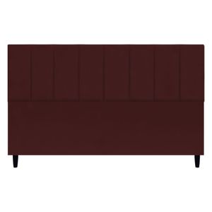 Cabeceira Para Cama Box King Size 195 Cm Classic Suede Bordô Suede