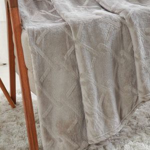 Manta King Brushed Microfibra Flannel 230x260 Camurça