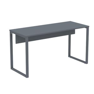 Mesa Escritório P25 Tub Pandin 134 Cm (larg) Tampo Mdp Grafito Pé Aço Tubular Grafito