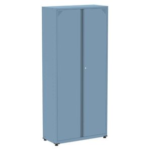 Armário Alto 2 Portas Pandin 90 Cm (largura) Inmetro Estrutura E Portas Aço Azul Dali C- Chave