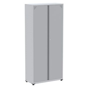 Armário Alto 2 Portas Pandin 90 Cm (largura) Inmetro Estrutura E Portas Aço Cinza C- Chave